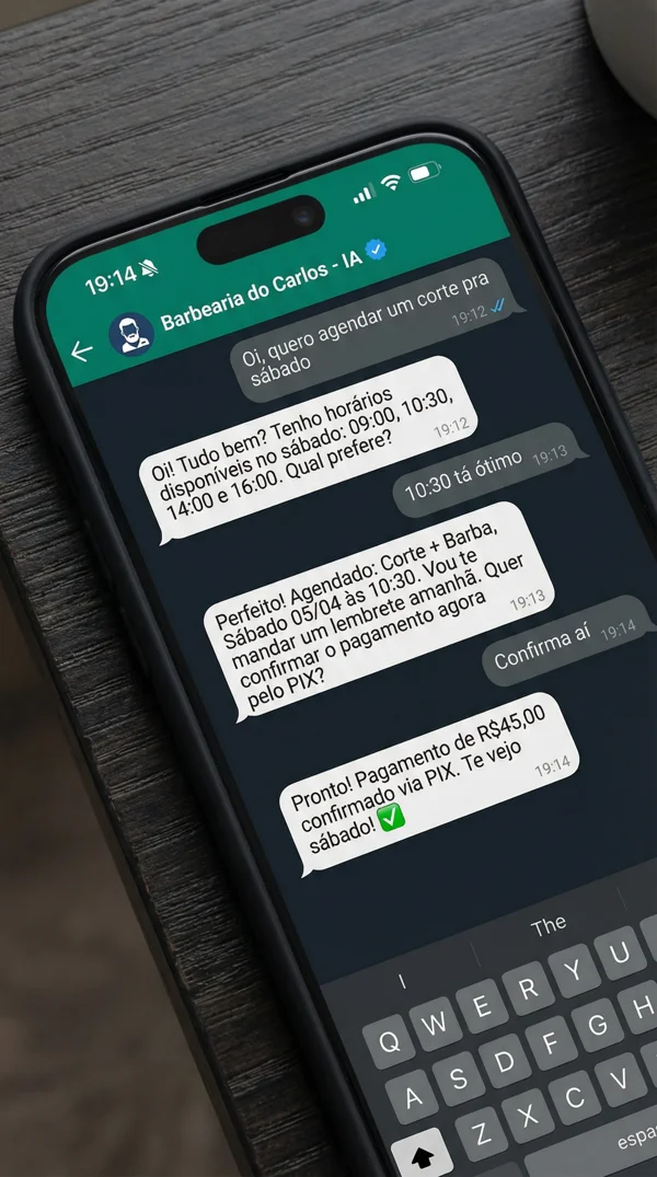 Demo do AgendIA no WhatsApp